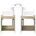 Mobile lavabo da parete Rovere Sonoma 49,5 x 44,5 x 65,5 cm - Foto miniatura 7
