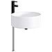 Lavabo da bagno Nero Opaco 40,5 x 40,5 x 15,5 cm Metallo - Foto miniatura 3