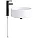 Lavabo da bagno Nero Opaco 40,5 x 40,5 x 15,5 cm Metallo - Foto miniatura 4