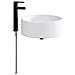 Lavabo da bagno Nero Opaco 40,5 x 40,5 x 15,5 cm Metallo - Foto miniatura 1