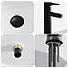 Lavabo da bagno Nero Opaco 40,5 x 40,5 x 15,5 cm Metallo - Foto miniatura 6
