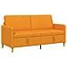 Divano con Storage Giallo Scuro 172 x 78 x 87 cm Poliestere - Foto miniatura 1