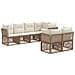 Set Divano da Giardino 7 pz 7-Numero di posti Beige polyrattan - Foto miniatura 1