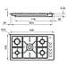 Piano Cottura 7271 032 a Gas 5 Fuochi Gas Colore Inox - Foto miniatura 2