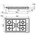 Piano Cottura 7271 032 a Gas 5 Fuochi Gas Colore Inox - Foto miniatura 8