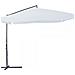 Ombrellone Da Giardino In Acciaio 3 X 3 Metri Laterale Bianco - Foto miniatura 4