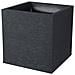 Vaso Graphit Quadrato Grigio Antracite - 39.5 x 39.5 x 43.5 cm 31l -  Plastica - Foto miniatura 1