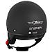 Casco Jet Scooter Moto Omologato Ece 22 Visiera Parasole Nero Opaco Xs - Foto miniatura 3