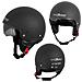 Casco Jet Scooter Moto Omologato Ece 22 Visiera Parasole Nero Opaco Xs - Foto miniatura 1