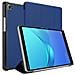 Custodia Per Tablet Compatibile Con Huawei Mediapad M5 8 (8.4"" Zoll) In Blu Scuro Jersey - Coperchio Protettiva Ultra Sottile Con Funzione Auto Wake Up E Stand - Foto miniatura 10