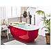 Vasca Da Bagno Freestanding Rossa Ovale 170 Cm Tesoro - Foto miniatura 1
