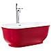 Vasca Da Bagno Freestanding Rossa Ovale 170 Cm Tesoro - Foto miniatura 5