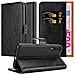 Custodia Compatibile Con Samsung Galaxy A70 In Nero Grafite - Coperchio Protettiva Con Chiusura Magnetica, Funzione Stand E Tasca Per Le Carte - Foto miniatura 1