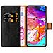 Custodia Compatibile Con Samsung Galaxy A70 In Nero Grafite - Coperchio Protettiva Con Chiusura Magnetica, Funzione Stand E Tasca Per Le Carte - Foto miniatura 9