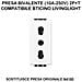 Presa Bivalente (10a-250v) 2p+t Compatibile Bticino Living Light Bianca - Foto miniatura 1