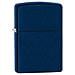 239 Navy Blue Matte Accendino Antivento, Ricaricabile A Benzina, Ottone, Blu Scuro, Regular 5.7 X 3.7 X 1.2 Cm - Foto miniatura 1