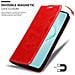 Custodia Compatibile Con Samsung Galaxy A91 In Rosso Mela - Coperchio Protettiva Con Chiusura Magnetica, Funzione Stand E Tasca Per Le Carte - Foto miniatura 7