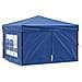 Tenda Per Feste Pieghevole Con Pareti Laterali Blu 3x3 M - Foto miniatura 1