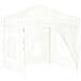 Tenda Per Feste Pieghevole Con Pareti Laterali Bianco 2x2 M - Foto miniatura 2