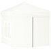 Tenda Per Feste Pieghevole Con Pareti Laterali Bianco 2x2 M - Foto miniatura 3