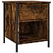 Comodino Rovere Fumo 40x42x50 Cm Legno Multistrato - Foto miniatura 1