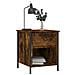 Comodino Rovere Fumo 40x42x50 Cm Legno Multistrato - Foto miniatura 2
