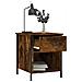 Comodino Rovere Fumo 40x42x50 Cm Legno Multistrato - Foto miniatura 3