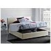 Letto Matrimoniale Berenice, Letto Contenitore Con Rivestimento In Tessuto, 100% Made In Italy, Apertura Frontale, Adatto Per Materasso Cm 140x200, Beige - Foto miniatura 3