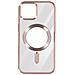 Cover Magsafe Per Iphone 15 Silicone Bordo Cromato Rosa - Foto miniatura 1