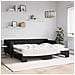 Divano Letto Con Letto Estraibile Nero 90x200 Cm In Tessuto - Foto miniatura 1
