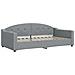 Divano Letto Estraibile Materassi Grigio Chiaro 100x200 Tessuto - Foto miniatura 3