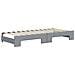 Divano Letto Estraibile Materassi Grigio Chiaro 100x200 Tessuto - Foto miniatura 5