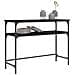 Tavolino Consolle Nero 100x35,5x75 Cm In Legno Multistrato - Foto miniatura 3