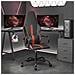 Sedia Da Gaming Massaggiante Rossa E Nera In Similpelle - Foto miniatura 1