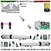Automazione Cancello 4 Metri 2 Ante Da 2 Mt Kit Base 2 Motori Elettromeccanici 230 V Corsa 300 Mm Spinta 2 Q.li Staffe - Foto miniatura 1