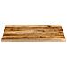 Piano Tavolo 90x80x2,5 Cm Bordi Vivi Legno Di Mango Grezzo - Foto miniatura 3