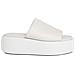 Flatform Slide Ciabatte Pelle Scarpe Donna Beige Eu 38, Hw0hw01943 0f8 - Foto miniatura 2