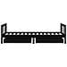 Giroletto per Bambini con Cassetti Nero 90x190 cm Massello Pino - Foto miniatura 7