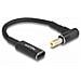 Cavo adattatore per portatile Cavo di ricarica USB Type-C femmina per 5,5 x 2,5 mm maschio 90° angolato 15 cm - Foto miniatura 1