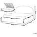 Letto Contenitore Ciniglia Vaucluse 180 X 200 Cm Azzurro - Foto miniatura 8
