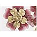 Decorazione In Metallo 3d Fiori 19 - Multicolore - Metallo - 91,4x6,4x50,8 Cm - Foto miniatura 3
