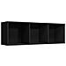 Libreria /mobile Tv Nero 36x30x114 Cm In Legno Multistrato - Foto miniatura 7