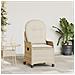 Poltrona reclinabile  con cuscino Beige in polyrattan - Foto miniatura 2