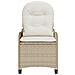 Poltrona reclinabile  con cuscino Beige in polyrattan - Foto miniatura 5