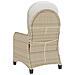 Poltrona reclinabile  con cuscino Beige in polyrattan - Foto miniatura 7