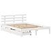 Giroletto con Cassetti Bianco 150x200 cm Legno Massello di Pino - Foto miniatura 3