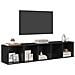 Set di mobili TV 2 pcs Rovere nero 37 x 37 x 142.5 cm - Foto miniatura 3