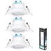 Faretto Led E6 Rotondo Da Incasso Orientabile (3 Pz) 5w Luce Fredda - Foto miniatura 1