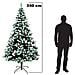 Albero Di Natale Mingerl 240cm Con Punte Innevate 1624 E Bacche Super Folto - Foto miniatura 2