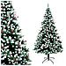 Albero Di Natale Mingerl 240cm Con Punte Innevate 1624 E Bacche Super Folto - Foto miniatura 4